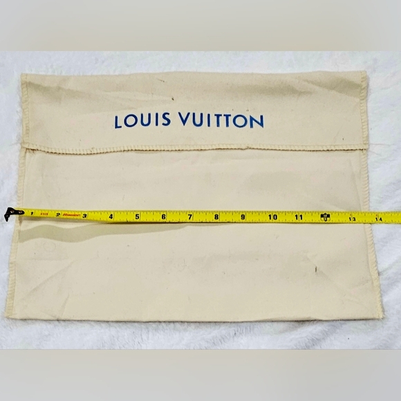 LOUIS VUITTON Empty Gift Flap Blue Dust Bag Cover Replacement Envelope Protector - Picture 4 of 7